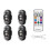 4PCS Wireless LED Strobe Lights with Remote Control, 8 Colors USB Charing Waterproof Emergency Warning Lights 1