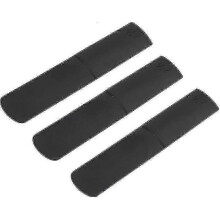 3 stuks plastic altsaxofoonmondstukken, rietjes, 2,5 onderdelen, reparatiehandleiding