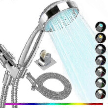 Cabezal de ducha LED de 7 colores