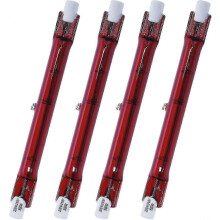 500 Watt Ruby Compatible With Heatmaster R7 Halogen Heater Bulb For Garden Heater - Pack Of 4-In stock