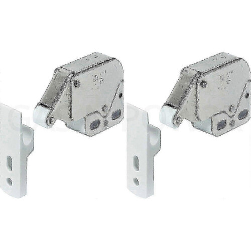 2x Mini Touch Catch Sluiting Kastdeuren voor Caravan en Camper