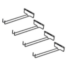 Kitchen Restaurant Wall-mounted Wine Glass Storage Metal Holder Rack Of 4 Pack