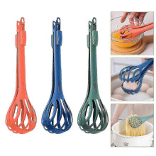 Batidor multifuncional de silicona 3 en 1 para cocina, batidor de huevos manual para mezclar, batir, espumar y remover (3 piezas)