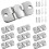 10 Pairs Flush Concealed Mount Interlocking Picture Hanger Hooks Heavy Duty 1