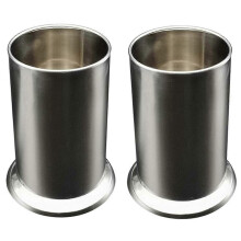 2 soportes para pajitas de acero inoxidable, dispensador de pajitas de encimera, organizador de cubiertos, cucharas, tenedores y chuletas.