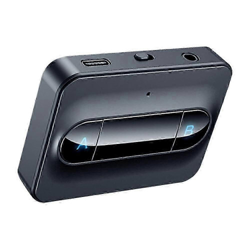 Bluetooth 5.0 Transmitter Adapter Dual Link for Headphones Home Sound System Black
