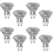 Lot de 8 spots halogènes GU10 50 W 220 V 2800 K à intensité variable, blanc chaud pour l'éclairage domestique