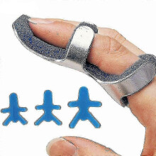Medical Finger Splint Posture Corrector Aluminum Finger Protector Band For Injury Recovery3pcs-l)
