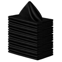 Lot de 16 serviettes carrées en satin, napperons de table en soie brillante, tissu doux et lisse pour banquet de mariage