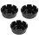 3-Piece Set of Anti-Fall and Non-Breakable Ashtrays,Perfect for Bar/Restaurant Use- & Stackable 1