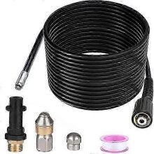 Tuyau de rechange de 15 m pour nettoyeur haute pression, compatible avec les modèles Krcher K2-K7 HD et HDS