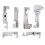Set di 6 piedini per macchina da cucire overlock per Singer 14CG754 e 1