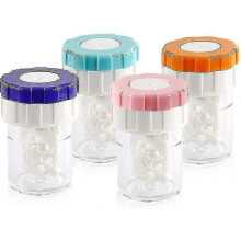4 pieces contact lens case, contact lens cleaner, cleaning lens case