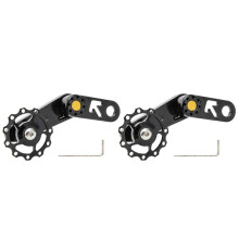 2-delige set kettingspanners voor vouwfietsen, lichtgewicht fietsgeleider, enkelvoudige achterderailleurketting