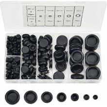 Gummistopfen-Set – 170 Stück, 7 Größen für Auto, Schlauch, Pumpe – Gummitüllen mit Aufbewahrungsbox