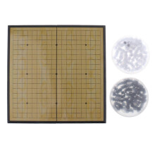Juego de Go WeiQi con piezas magnéticas, plegable, 28,5 x 28,5 cm, juego de mesa para niños y adultos.