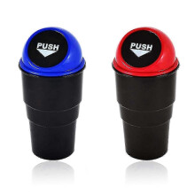 2 pcs Car Auto Trash Can,Portable Car Trash Can/Small Car Trash Bin,Can Automotive Waste Storage,Mini Storage Box Organizer,Car Rubbish Bin Drinks Hol