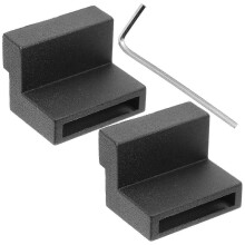 Barn Door Track Spacer Zinc Alloy Barn Stopper Sliding Barn Door Hardware Black 5.00X4.50X3.50cm Damping 1 Pair