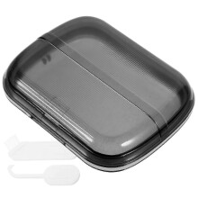 Grijze gebitsbeschermerhouder voor thuisgebruik, opbergdoos voor beugels (2 sets), plastic doos