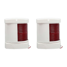 2pcs Navigation Light 4inch Port Starboard Side Waterproof Signal Lamp for Marine Boat Yacht 24V Red