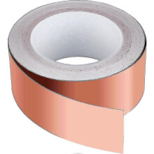 Copper Tape 50m X 50mm, Premium Copper Foil Strip Adhesive Tape Emc Shielding Adhesive Tape For Emi Shielding, Crafts, Slug Repellent, Electrical Repa