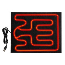 USB Pet Heating Pad Waterproof Heated Film Folding Warm Mat for Reptile Car Winter Use