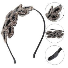 Glänzendes Haarband im Vintage-Stil, Haaraccessoire für Mädchen, 14 x 12,5 cm, angenehmer Tragekomfort, 1 Set