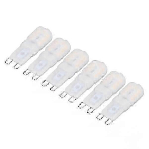 Dimmable G9 lamp 6-pack 3W Dimmable G9 LED lamp 360 degrees energy saving