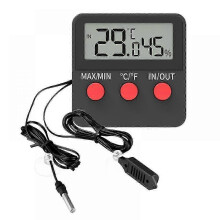 Digitale reptielenthermometer en hygrometer met afstandsbediening voor terrarium, reptielenhygrometer, thermohumidor, aquarium, kooi en incubator.