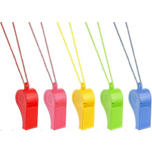 Sport Whistles with Lanyard 24Pcs Loud Clear Color Training Plastic Whistles for Coaches Referees School Soccer Christmas Birthday Party Gift Survival