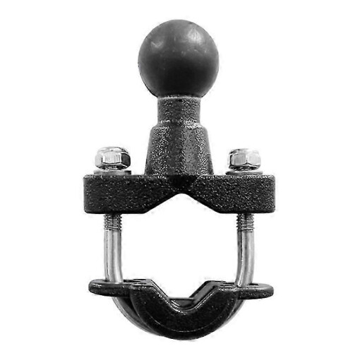 Motorcycle Handle Bar Rail Mount 37mm Width U- Mounting Base with 1 Inch Ball for GPS Work for