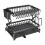 Plastic Kitchen Drainer Easy Disassembly Rust-Elegant black 1