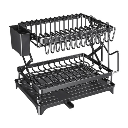 Plastic Kitchen Drainer Easy Disassembly Rust-Elegant black