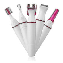 5 In 1 Electric Women Shaver Hair Arm Leg Bikini Face Remover Lady Razor Trimmer