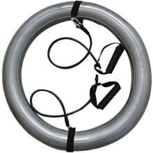Anneau de stabilité anti-éclatement pour ballon de yoga avec élastiques de résistance réglables, idéal pour la pratique du yoga et de la gym.
