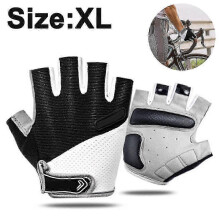 Guantes de entrenamiento para hombre y mujer, ligeros y transpirables, negros, talla XL.
