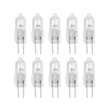 Ampoules halogènes G4 12 V 35 W blanc chaud, culot à broches, lot de 10