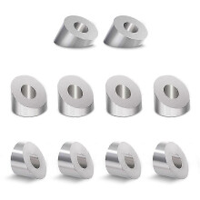 10er-Packung 30-Winkelscheiben aus Edelstahl, 1/4 Zoll/6,6 mm, 30-Scheiben für Kabelschienen
