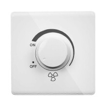 Interruttore a parete per ventilatore da soffitto tipo 86 con regolazione continua della velocità, 220V 10A