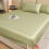 Ensemble de draps pour lit Queen en coton lavé, 4 pièces 4