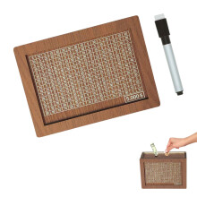 Wood Currency Organiser Case Money Box With Integrated-5000
