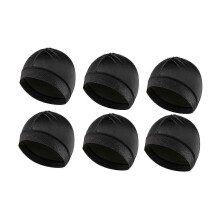 6 stuks zijdezachte mutsen voor heren, hoofddeksels, beanie voor fietsen, buitenactiviteiten en slapen.