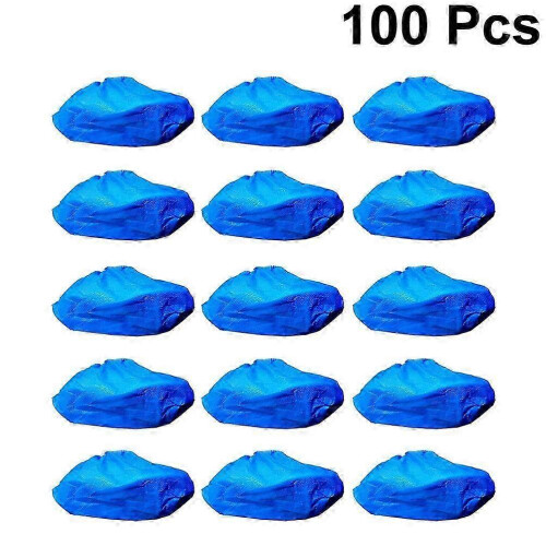 Copriscarpe per bambini impermeabili e antiscivolo, blu, 32x15 cm, 100 pezzi