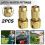 2x Aluminium Garden Hose Quick Connectors 4