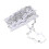 Leaf Hanging Artificial Vine Rattan for Decoration 3 Rolls Silver 1