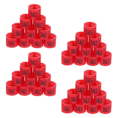 Vaateklipsit Vaatehenkarit Vaatteiden Järjestelyyn 100 kpl Punainen
