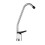 Kitchen Water Purifier Full Copper Single Cold Basin Gooseneck Faucet (silver) 1