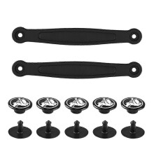 Brides de talon pour sabots, avec rivets, pièce de rechange en PVC, pour hommes et femmes, sabots, sandales, chaussures de plage blanches