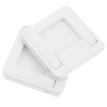 Poignées de placard et de tiroir faciles à installer, lot de 8 en ABS blanc