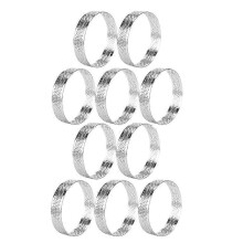 10Pcs 12cm Circular Tart Rings with Holes Stainless Steel Fruit Pie Quiches Cake Mousse Mold Kitchen Baking Mould Tool
